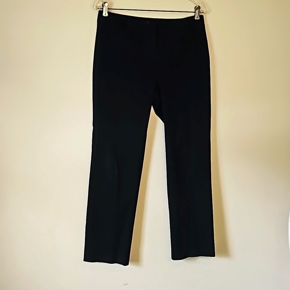 Ann Taylor LOFT Black Straight Leg Petite Julie Pants 4 Petite